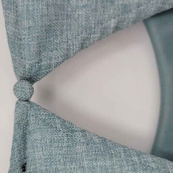 Lulu's Winsome Backless Skater Mini Dress Mint Blue with Pockets Fit & Flare - Picture 10 of 11